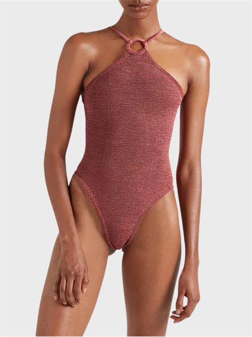 Costume intero Brooke strapless con scollo cuore arricciato HUNZA G | JASMINE23